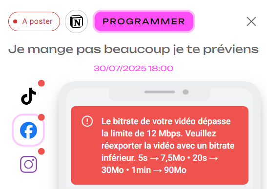 Exemple d&#39;erreur de programmation