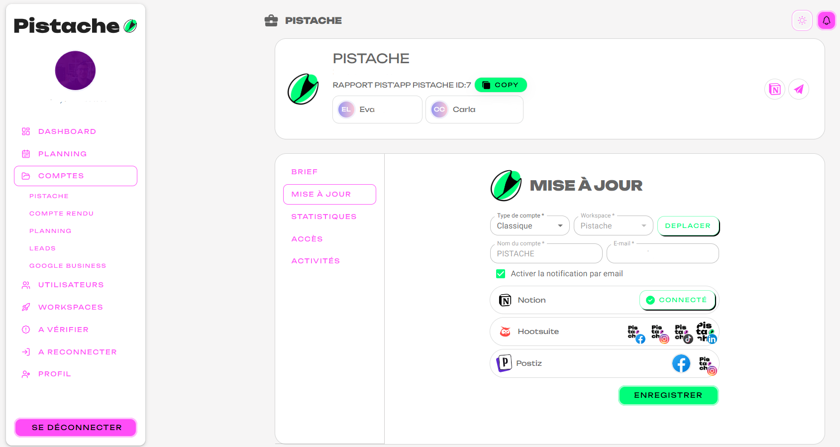 Vue Dashboard CM